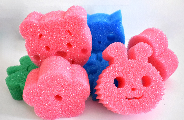 Custom Cartoon Temperature-Sensitive Cleaning Sponge