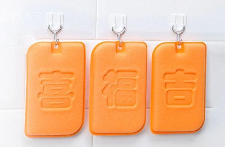 Custom Logo Luffa Fiber Cleaning Sponge