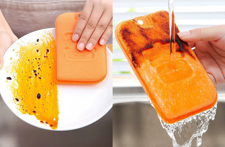 Custom Logo Luffa Fiber Cleaning Sponge