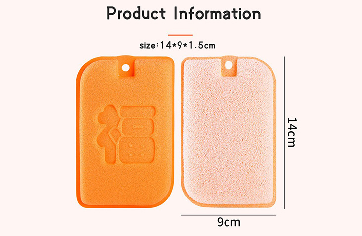 Custom Logo Luffa Fiber Cleaning Sponge
