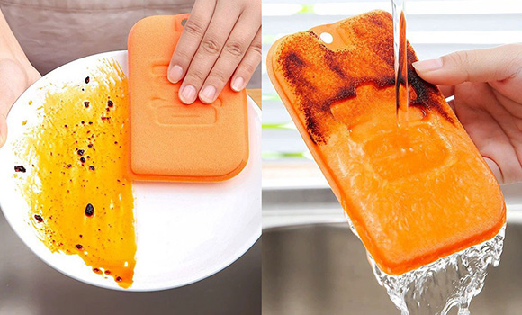 Custom Logo Luffa Fiber Cleaning Sponge