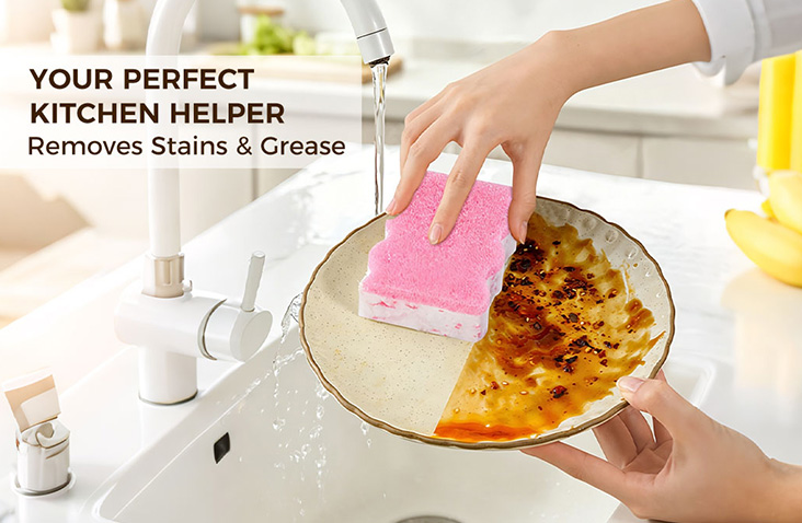 Dual-Sided Cleaning Sponge
