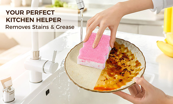 Dual-Sided Cleaning Sponge