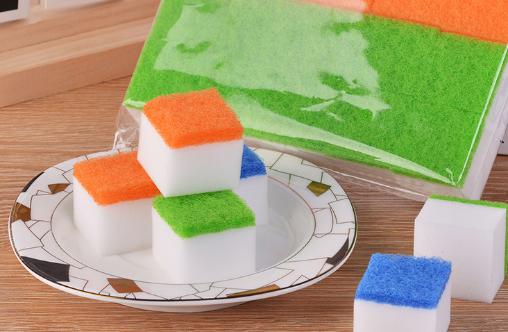 Multi-Color Scouring Pad Composite Nano Sponge Eraser