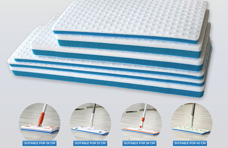 Nano Sponge & Polyurethane Foam Replacement Mop Pads