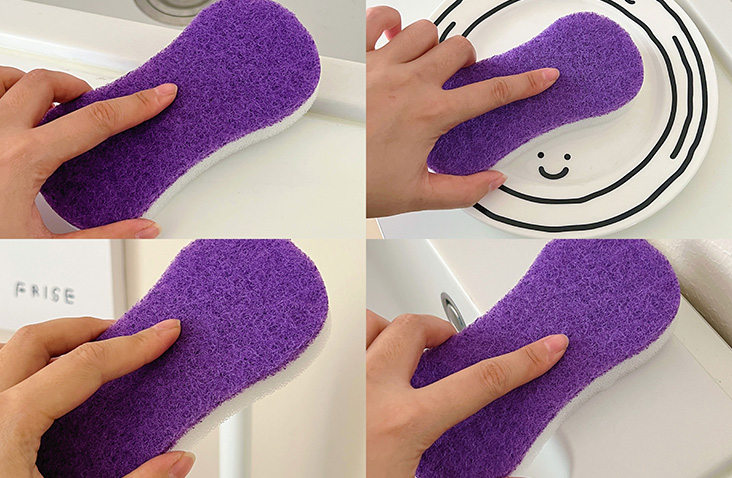 Polyurethane composite purple scouring pad