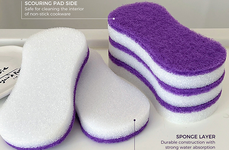 Polyurethane composite purple scouring pad
