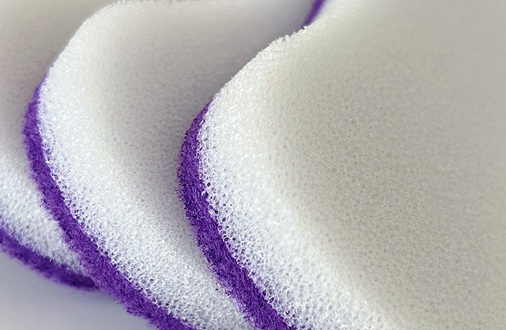 Polyurethane composite purple scouring pad
