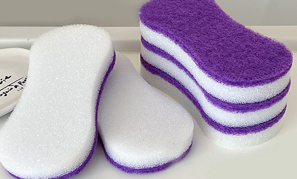 Polyurethane composite purple scouring pad