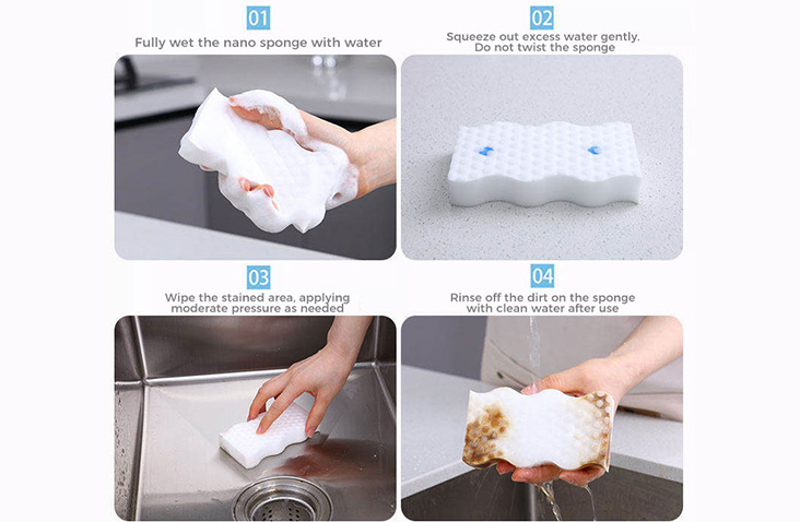 Pre-Loaded Detergent Magic Sponge Eraser