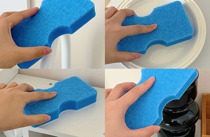 Blue polyurethane composite blue scouring pad