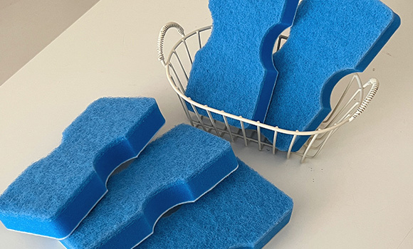 Blue polyurethane composite blue scouring pad